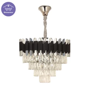 لوستر هشت شعله کروم نئوکلاسیک