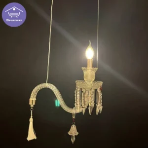 لوستر تک شعله کلاسیک سفید