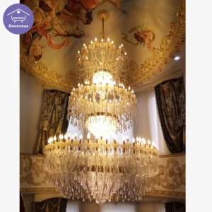 چلچراغ نه طبقه باکارات کریستالی تالاری