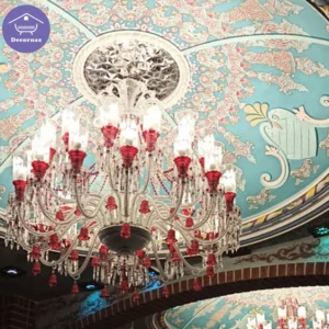 لوسترباکارات چند شعله آویز دار برای تالار