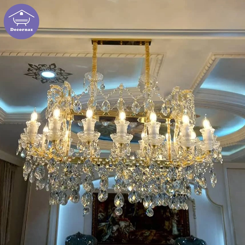 لوستر کریستالی دوازده شاخه