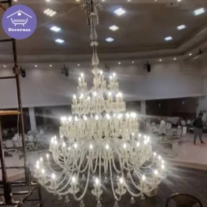 چلچراغ طبقاتی کریستالی برای سقف های بلند