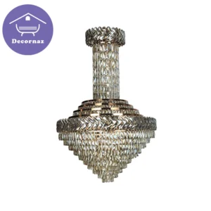 لوستر آویز فلزی کریستالی