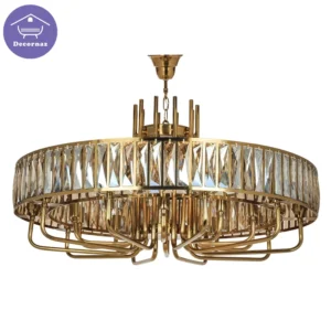 لوستر ۳۰ شعله دایره ای کریستال