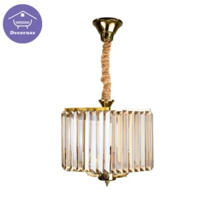 لوستر ۶ شعله کریستالی زیتونی