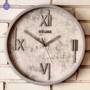 ساعت دیواری طوسی مات ولدر با طراحی مینیمال