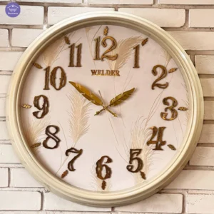 ساعت دیواری بژ ملایم برای اتاق خواب دکورکلاسیک