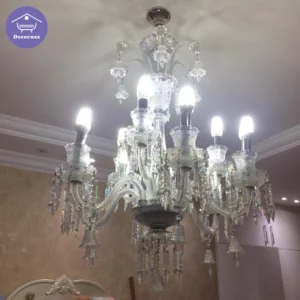 لوستر باکارات کریستالی کلاسیک شاخه ای یخی